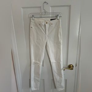 BLANK NYC Mid - Rise White Skinny Jeans